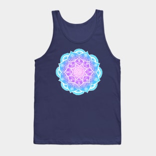 Pastel Vibes Flower Mandala Tank Top